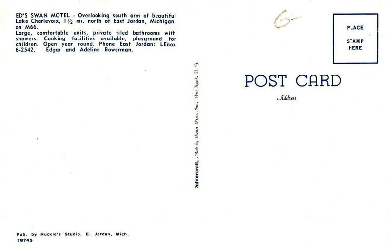 Eds Swan Motel - Vintage Postcard (newer photo)